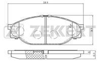 Колодки тормозные дисковые передние BS2090 от компании Zekkert