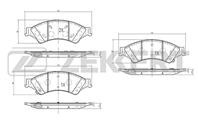 Колодки тормозные дисковые передние BS2127 от производителя Zekkert