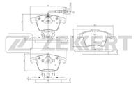 Колодки торм. диск. перед VW Multivan V 03-, VW Transporter V 03-