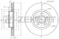 Диск торм. перед. Ford C-Max I, II 07-, Focus II, III 04- (D = 17 inch), Kuga I 08-, Volvo C30 06-
