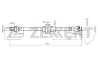 Шланг тормозной передний Renault Duster 12-  Logan