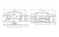 Колодки тормозные дисковые задние BS1277 от производителя Zekkert