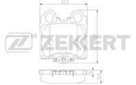 Колодки тормозные дисковые задние BS1861 от фирмы Zekkert