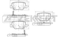 Колодки тормозные дисковые задние BS2095 от компании Zekkert