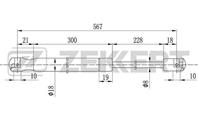 Амортизатор багажника Ford C-Max 07-