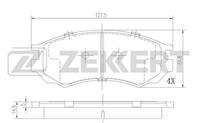 Колодки тормозные дисковые передние BS2153 от производителя Zekkert