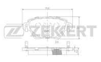 Колодки торм. диск. зад Ford Mondeo III 00-, Jaguar X-Type (X400) 01-, Renault Kangoo 00-