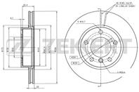 Диск торм. перед. BMW 3 (E36, E46) 90-, Z3 (E36) 97-