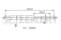 Амортизатор капота BMW X1 (E84) 09-