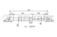 Амортизатор багажника VW Polo V 09-