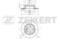 Диск торм. зад. BMW 1 (E81  E87_) 03-  3 (E90_  E9