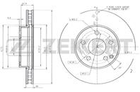 Диск тормозной перед. MB E-Class (211) 02- 