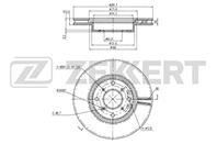 Диск торм. перед. Honda Civic VI 97-  Prelude IV 9
