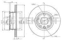 Диск торм. перед. VW Transporter IV 90-, Kombi 92-