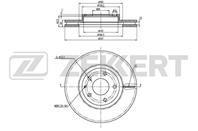 Диск торм. перед. Mazda 6 III 13-, CX-5 11-
