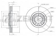 Диск торм. перед. Toyota Crown (S110) 79-