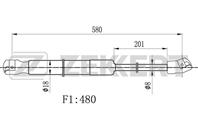 Амортизатор багажника Mazda 6 02-