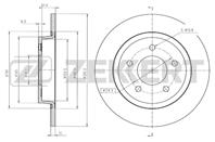 Диск торм. зад. Mazda 3 I, II 03-, 5 I, II 05-
