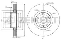 Диск торм. перед. Audi A6 III 05-, A6/S6 III 04-, A8 II 02-