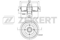 Барабан торм. зад. Audi 80 II, III 72-, VW Passat I, II 73-, Golf I-III 74-, Jetta I, II 78-, Polo II, III 81-, Seat Arosa 97-, Ibiza II, III 93-, Toledo 91-