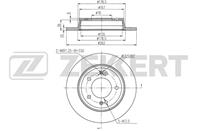 Диск торм. зад. Hyundai Elantra III 10-, Creta 16-,  KIA Soul (PS) 14-