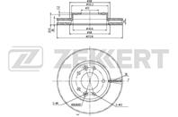 Диск торм. перед. Kia Carnival II 01-
