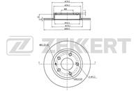 Диск торм. зад. Mazda 3 III 13-
