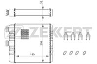 Радиатор отоп. Opel Astra G 98-  Astra H 07-  Zafi