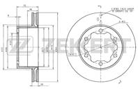 Диск торм. зад. MB Sprinter 4, 6-t, 5-t 06-, VW Crafter 30-50 06-