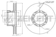 Диск торм. перед. MB Vario 96-  T2/LN1 86-