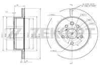 Диск торм. зад. Lexus GS III 05-, IS III 13-, IS 250-220D II 05-, IS 250C 09-, TOYOTA CROWN ROYAL II 09-