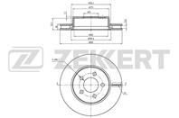 Диск торм. перед. Dodge Nitro 06-  Jeep Cherokee I