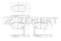 Колодки торм. диск. задн. Honda Odyssey III 05-