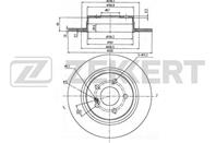 Диск торм. зад. MB C-Class (203  204) 05-  E-Class