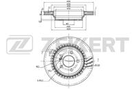Диск торм. зад. MB S-Class (W221) 05-  SL (R230) 0
