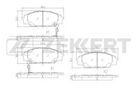 Колодки торм. диск. передн. Honda Civic VII 01-  S