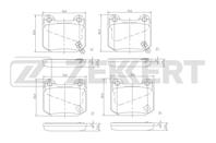 Колодки торм. диск. задн. Nissan 350 Z (Z33 Z34) 0