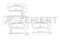Колодки торм. диск. задн. Nissan Almera (N15) 97-