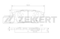 Колодки торм. диск. задн. Mitsubishi Outlander III