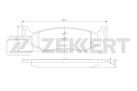 Колодки торм. диск. задн. Chrysler Aspen 06-