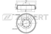 Барабан торм. зад. Toyota Fortuner 04-, Hilux (N_) 01-
