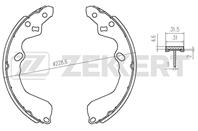 Колодки торм. бараб. задн. Mazda 626 IV 92-  Kia C