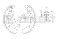 Колодки торм. бараб. задн. Subaru Justy (G3X) 03- 