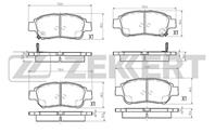 Колодки торм. диск. перед Toyota Platz (P10) 99-, Probox (P50) 02-, Vios (P40) 02-, Yaris (P10) 99-