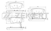 Колодки торм. диск. зад Hyundai Sonata V 04-, Tucson 04-, Kia Soul 09-, SsangYong Actyon II 11-