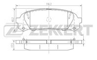 Колодки торм. диск. зад Toyota Chaser (_X10_) 96-, Cresta (X10_) 96-, Mark II (X100) 96-