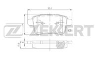 Колодки торм. диск. зад MB Citan (415) 12-, Renault Kangoo I, II 97-, Kangoo Express II 07-
