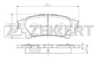 Колодки торм. диск. зад Lexus RX (AGL10  GGL15  GY