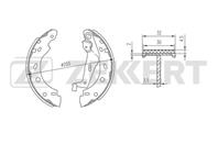 Колодки торм. бараб. задн. Smart Cabrio (450) 00- 