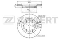 Диск торм. перед. Nissan Pick Up (720  D21) 83-